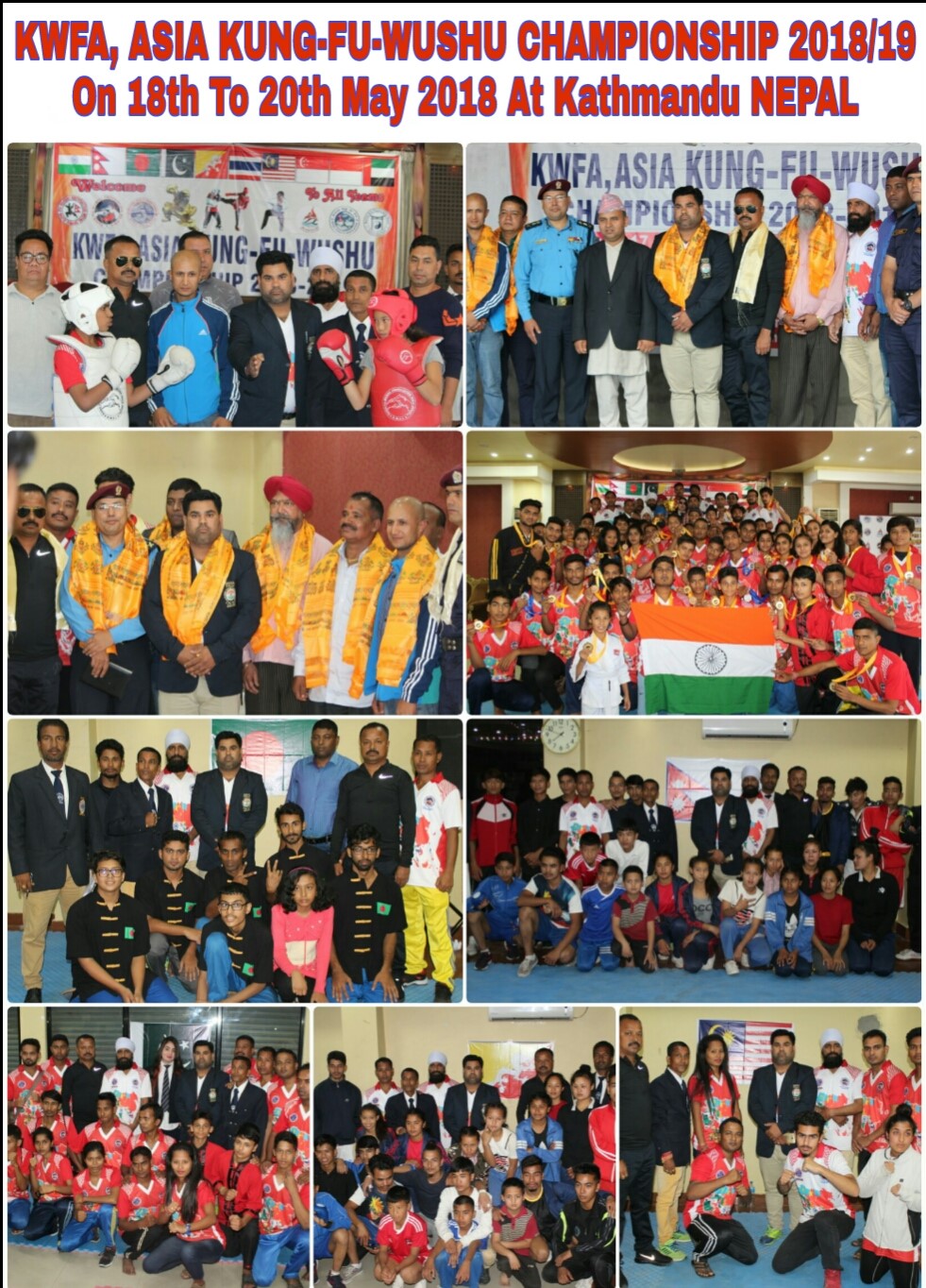 KWFA, ASIA KUNG-FU-WUSHU CHAMPIONSHIP 2018,NEPAL